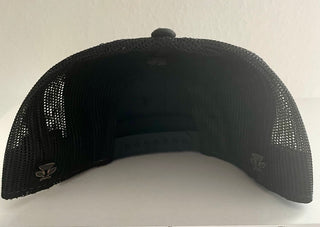 Camo Flat Bill Trucker Hat with Black Bill