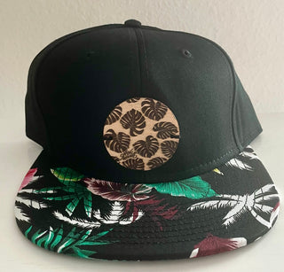 Mystery Bundle - Black Snapback Hat with Flower Flat Bill