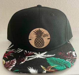 Mystery Bundle - Black Snapback Hat with Flower Flat Bill